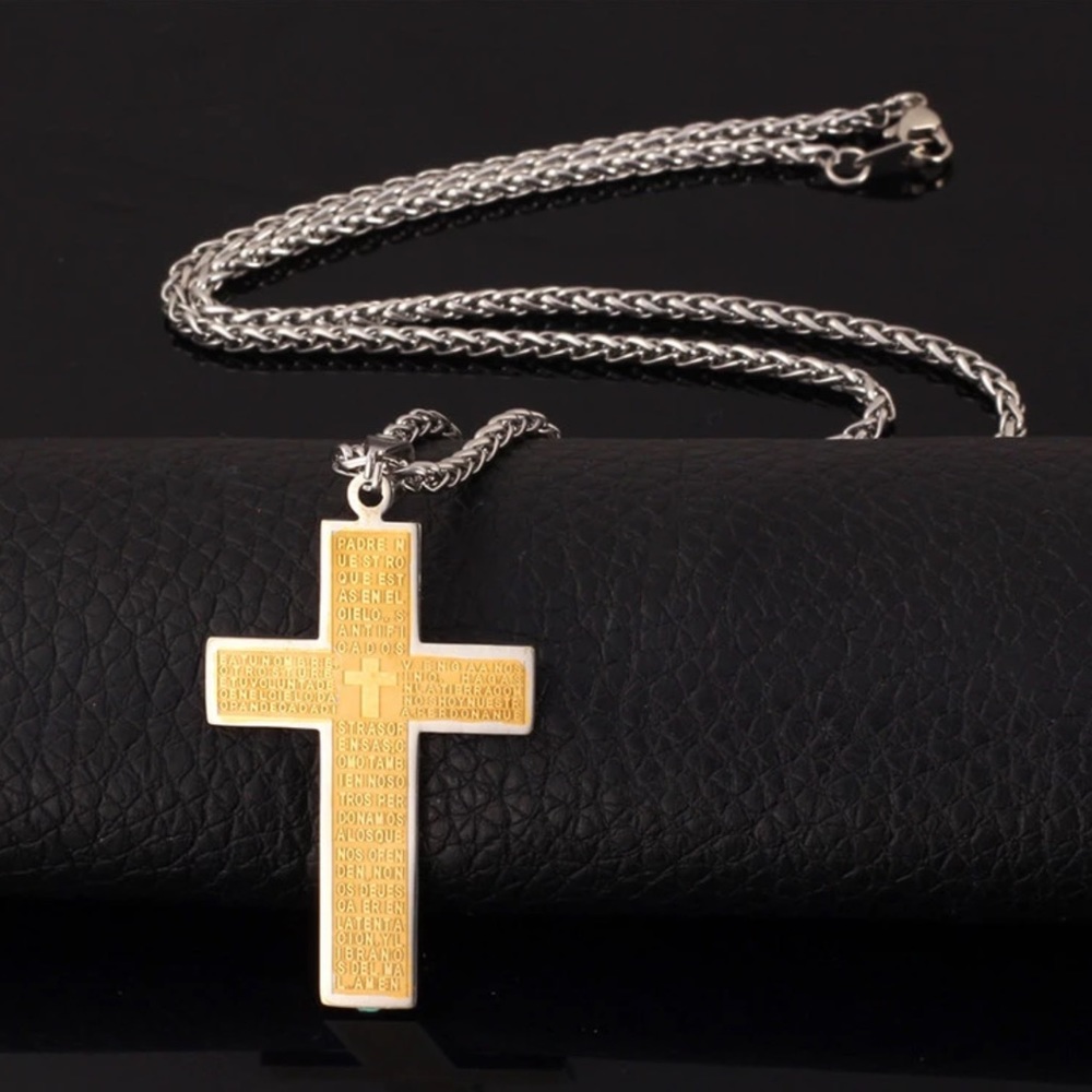 Brand new Cross Stainless Steel Christian Necklace